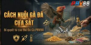 Cách nuôi gà đá cựa sắt từ cao thủ Đá Gà PBV88