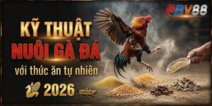 Kỹ thuật nuôi gà đá với thức ăn tự nhiên 2026